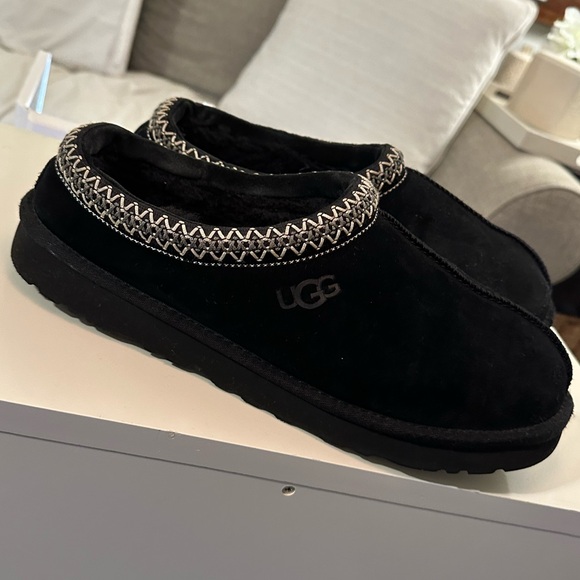 UGG shoes mens 12 Ugg tasmin tas slippers scuffs black size 12 slip on - Picture 4 of 13